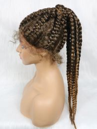 Braided Lace Front Synthetic Wig Braids African Braiding Hair