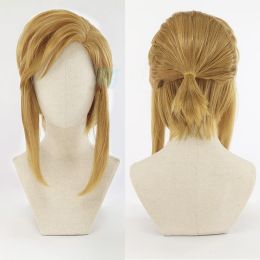 Cosplay Wig Gold Horsetail False Hair