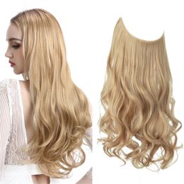 Wig Female Extension Chemical Fiber Long Curly Hair Matte High-temperature Fiber Fishing Thread Wig Set