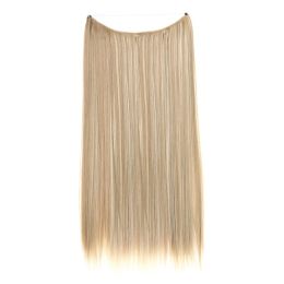 Women's One-piece Adjustable Invisible Straight Multi-color Gradient Hair Extension Fishline