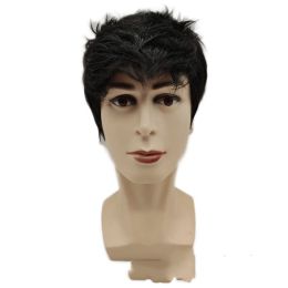 Men's Short Hair Wig Headgear