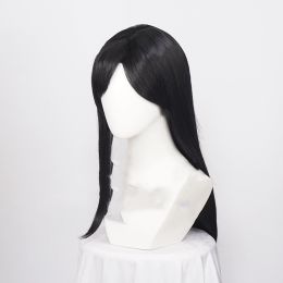 Women's High Temperature Silk Wig 1 Meter Black