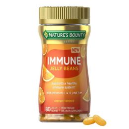 Nature's Bounty Vitamin C;  D;  & Zinc for Immune Support Jelly Beans;  Orange;  80 Count