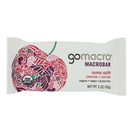 GoMacro Organic Macrobar - Cherries and Berries - 2 oz Bars - Case of 12